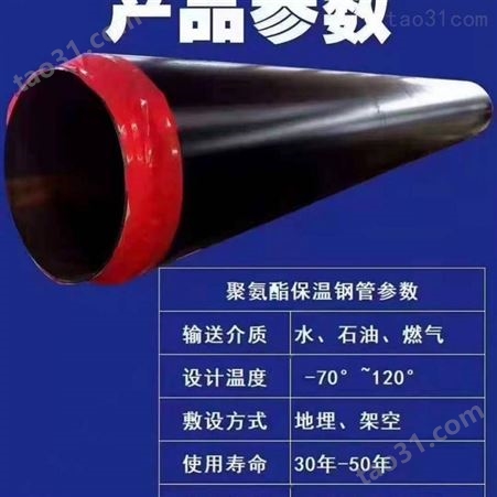 聚氨酯塑套钢保温管供应