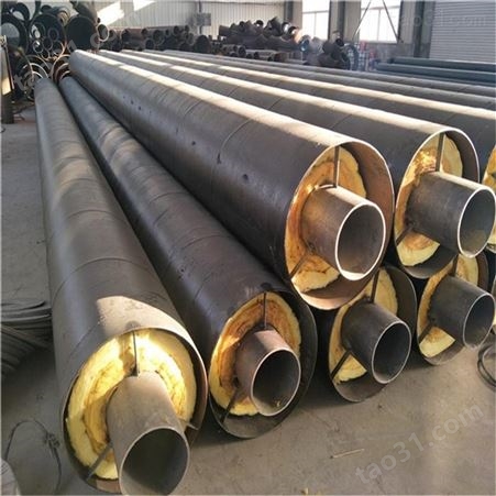 钢套钢预制保温管 蒸汽钢套钢保温管 洲际管道生产厂家