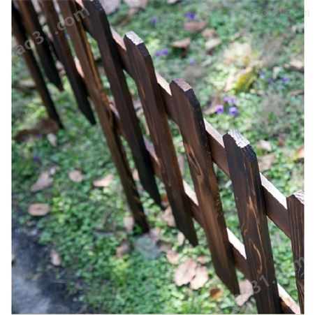 木篱笆 公园栅栏防腐实木栅栏花园庭院护栏有现货