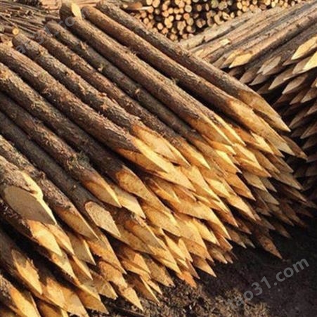 苏州杉木桩尺寸 常州杉木桩直径 胜洁木业
