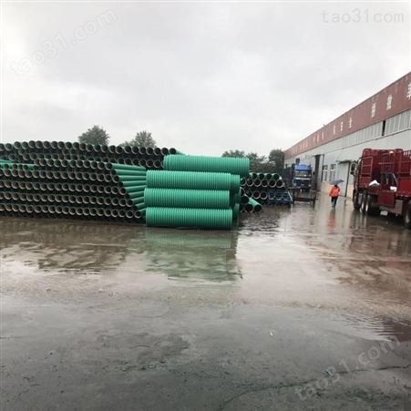 HDPE双壁波纹管生产 甘肃波纹管厂家 双层排污管 耐压 