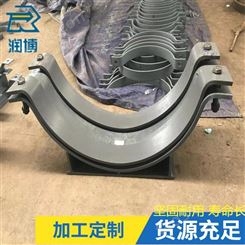 H型管托焊接型DN125 管夹型管托 沧州润博管道支座