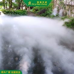 三亚景观雾森喷雾系统设备 假山造雾机 智易天成