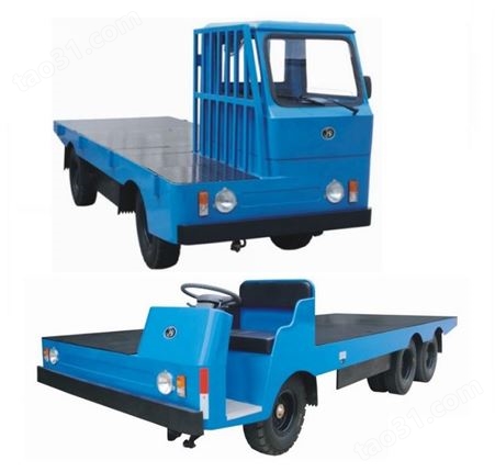 中科定做 5吨电动平板搬运拖车 自带动力厂区周转车 效率高