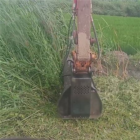 挖掘机割草机 挖机改装碎草机 液压打草机 操作简单