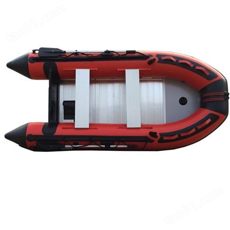 铝合金底3.6 米冲锋舟应急救援充气船防汛皮划艇救生橡皮筏
