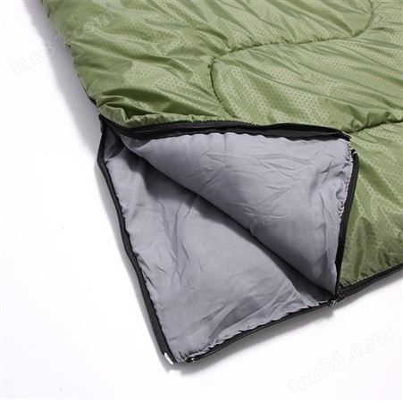1.3kg信封带帽睡袋 春夏秋三季睡袋 户外野营旅行成人睡袋