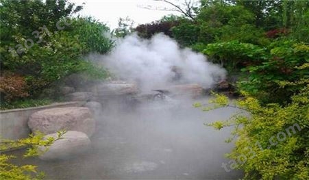 河南园林景观造雾景观喷雾设备雾森系统雾森景观