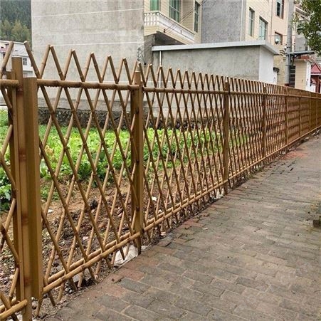 花园仿竹栏杆 仿竹护栏网 别墅仿竹篱笆围栏