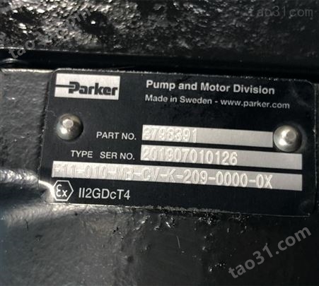 原装美国派克PARKER马达3798391 F11-010-MB-CV-K-209-0000-0X派克F11液压马达