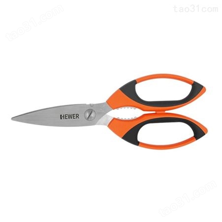 德国熙骅HEWER 安全刀具HS-5650 不锈钢平刀刃不伤手工业安全剪刀