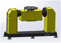 工博士焊接版机器人变位机型号：U型-3 ，中型倾斜翻转双轴